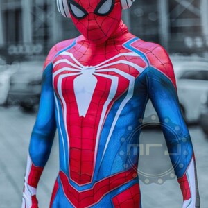 PS4 Undies Spider-Man Jumpsuit Spiderman Cosplay Costume Halloween Adult /  Kids