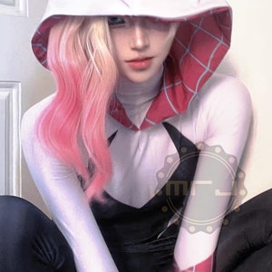 Super Hero Spider Girl Gwen Cosplay Anzug Halloween Kostüm Bodysuit Bild 2