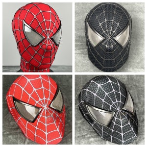 Máscara de Spiderman Sam Raimi Spider Man Máscara mejorada Adultos con cara  y correas 3D Traje de cosplay de Spiderman, réplica de accesorios de  película portátil -  México