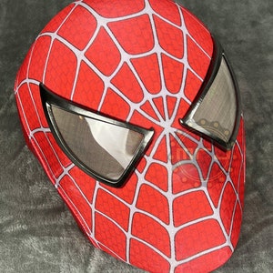 Super Hero Movie Inspired Mask with Hard Face Shell Digital red mask