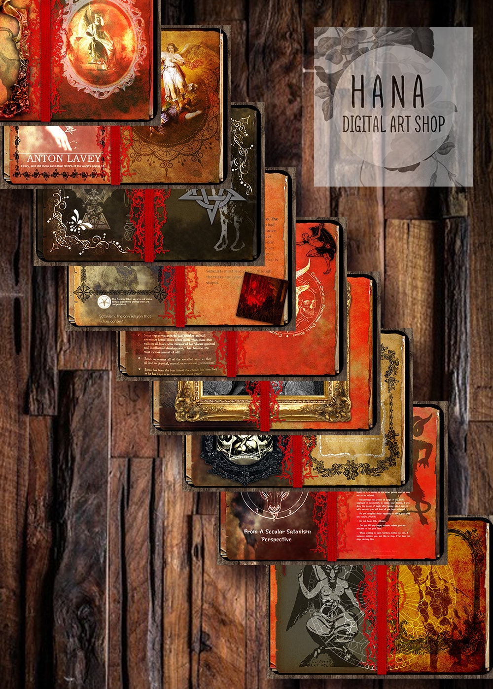 DIGITAL SATANIC Journal Junk, Digital Ephemera Download, Printable ...