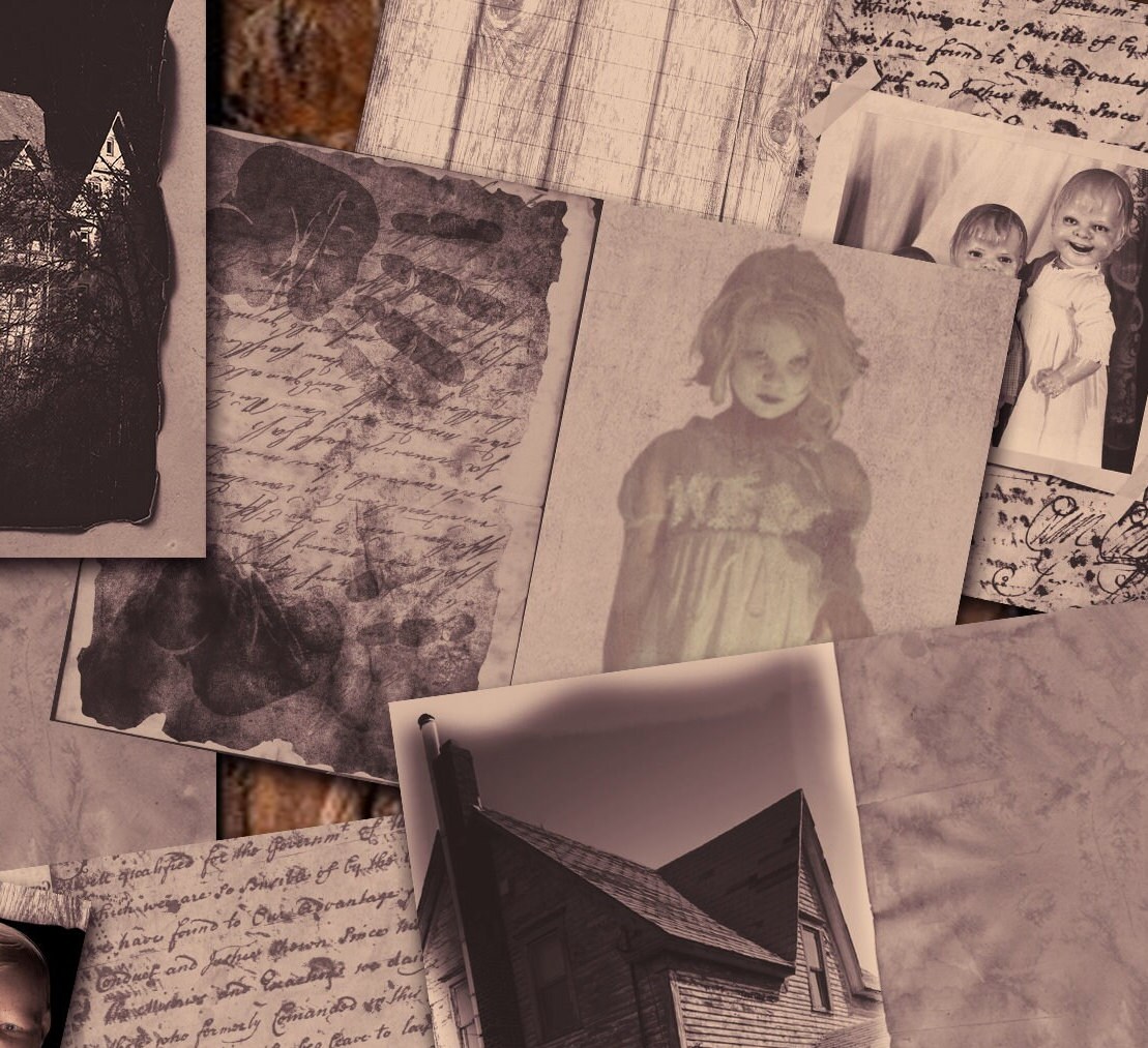 HAUNTED HOUSE Journal Printable Pages, Digital Ephemera Download ...