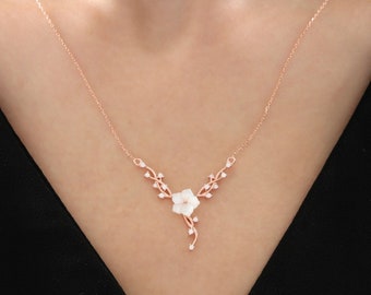 Rose Gold Necklace - Etsy