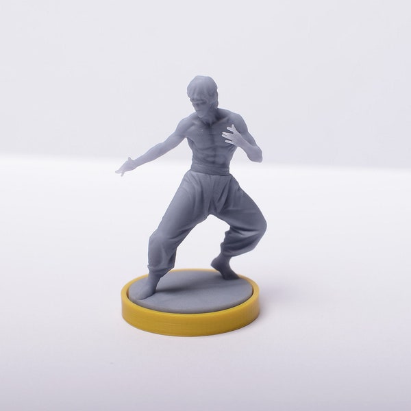 Bruce Lee Figure |  Meeple | Figurines | Unmached | Unmached Game | Unmached Miniatures | Unmached Bruce Lee