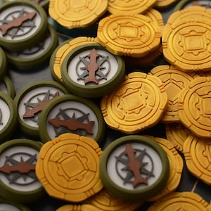 Lost Ruins of Arnak Compass and coins Starting Player Marker Expansion image 1
