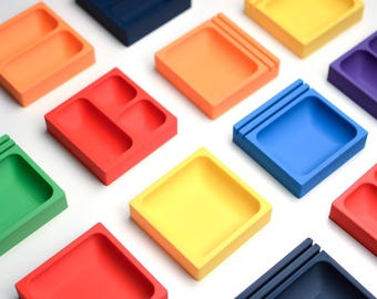 Magnetic Board Game Token Tray Set (16 Colors – 4 Tray Types)