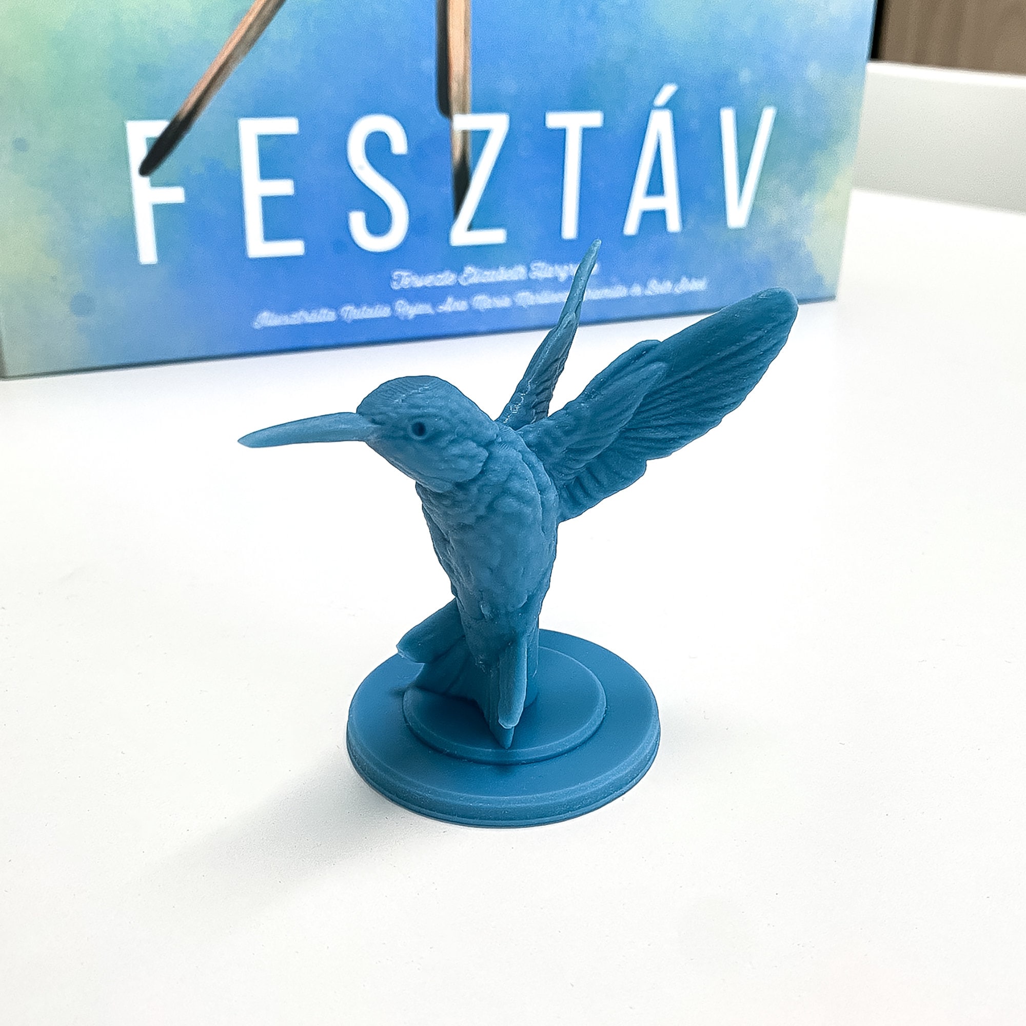 Wingspan First Player Resin Bird Token: Aqua Blue Game Piece