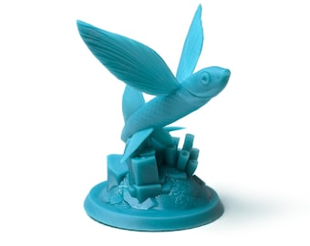Finspan First Player Token – Flying Fish Miniature for Board Games