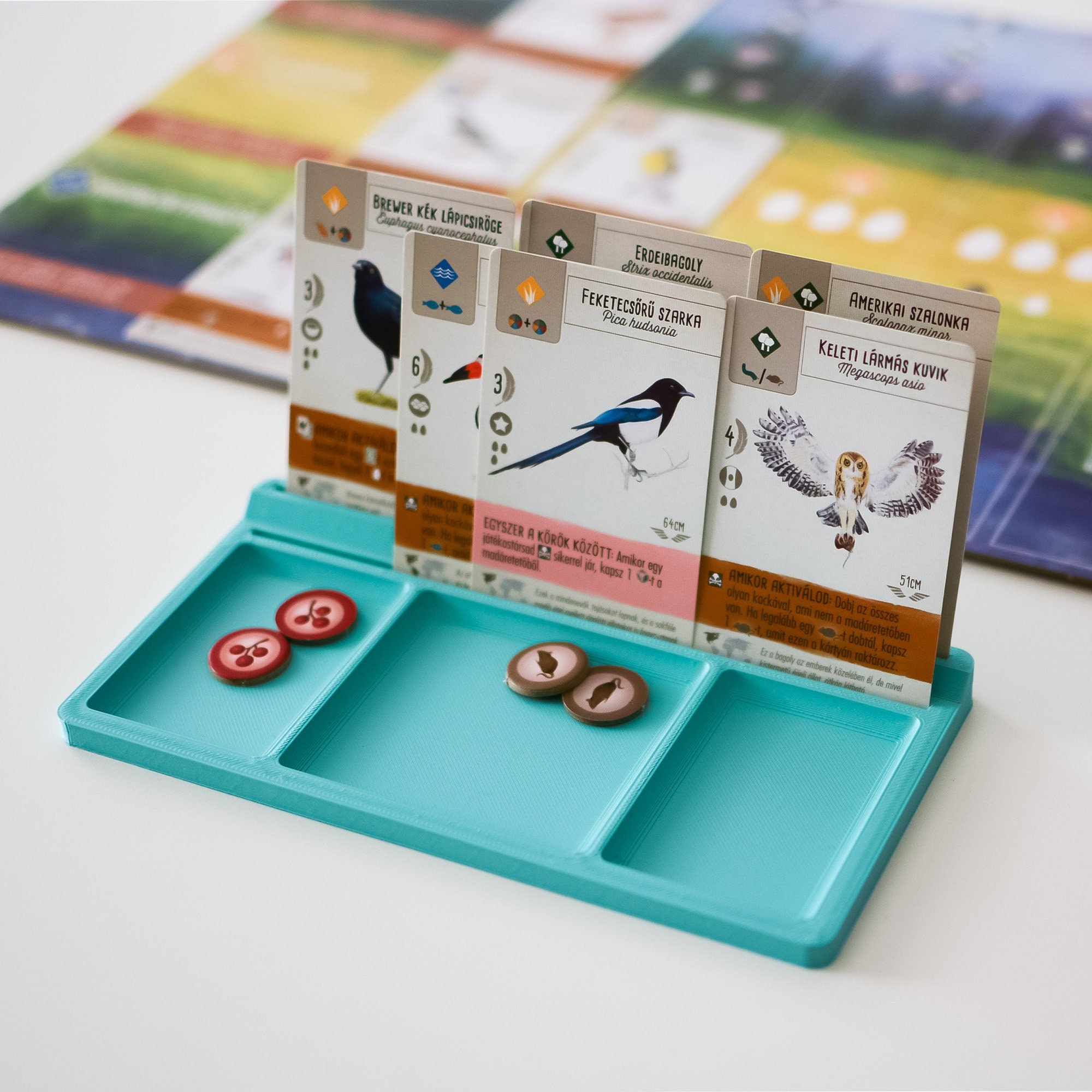 wingspan-card-holder-arctic-teal-board-game-organizer-etsy