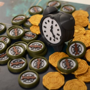 Lost Ruins of Arnak Compass and coins Starting Player Marker Expansion image 2