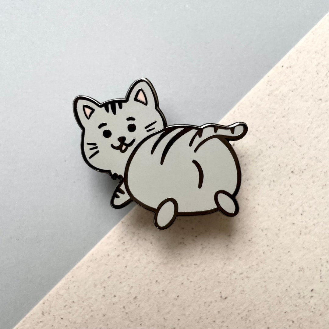 Cat Butt Hard Enamel Pin Hard Enamel Pin Cute Lapel Pin for Cat Owners ...