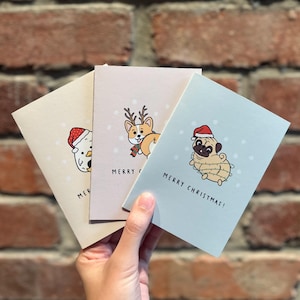 Leuke kerstkaarten Kaarten met dierenuiteinden Eendenkerstkaart Handgeschreven vrolijke kerstkaarten voor kerstgroeten Beste kerstcadeaus