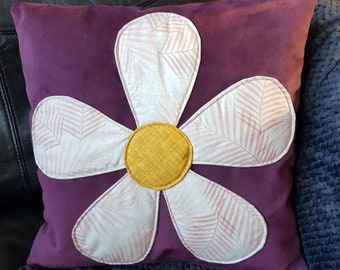 Poppy Flower Cushion Pillow with inner pad