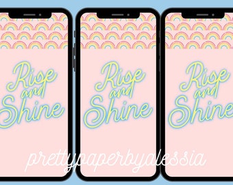 Instant Download iPhone Background - Rise & Shine Background, iPhone Background, Phone Background