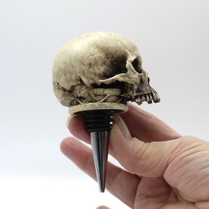 Jawless Skull Wine Stopper: Anatomically Correct Gothic Gift