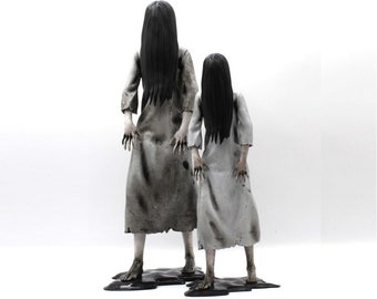 Sadako Yamamura Figure from The Ringu Ring Movie Samara Morgan Creepy Well Girl crawling out of the TV Telekinetic Vengeful Ghost Spirit