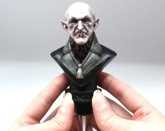 Nosferatu Vampire Wine Bottle Stopper, Count Orlok, a Symphony of Horror Bottle Stopper, Phantom of the Night, Klaus Kinski Count Dracula