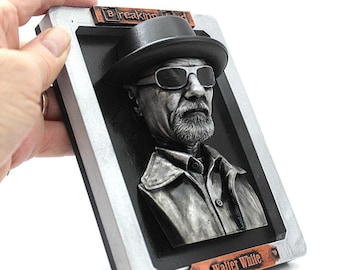 3D Bust Wall Art: Heisenberg, Fring, Jesse Pinkman, Ehrmantraut, Salamanca, Saul, Skinny Pete, Tortuga