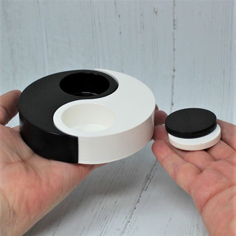 Yin and Yang Tea Light Holder Yin and Yang Spiritual Gift Etsy