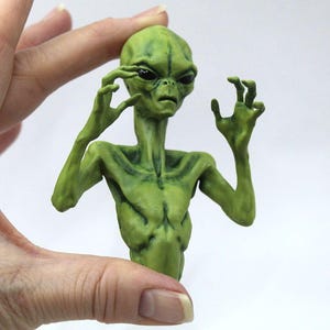 Alien Fridge Magnet: Area 51 Roswell Sci-fi Gift