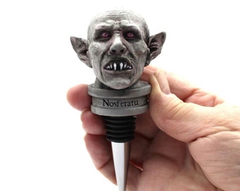 Nosferatu Vampire Bottle Stopper In Gift Box, a Symphony of Horror Bottle Stopper, Phantom of the Night, Klaus Kinski, Count Orlok, Dracula