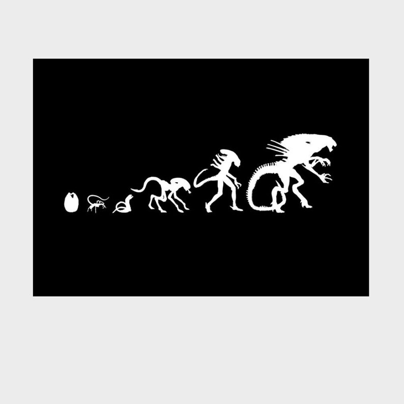 Alien A4 Poster, Know Your Xenomorph, Perfect Organism, Nostromo Crew