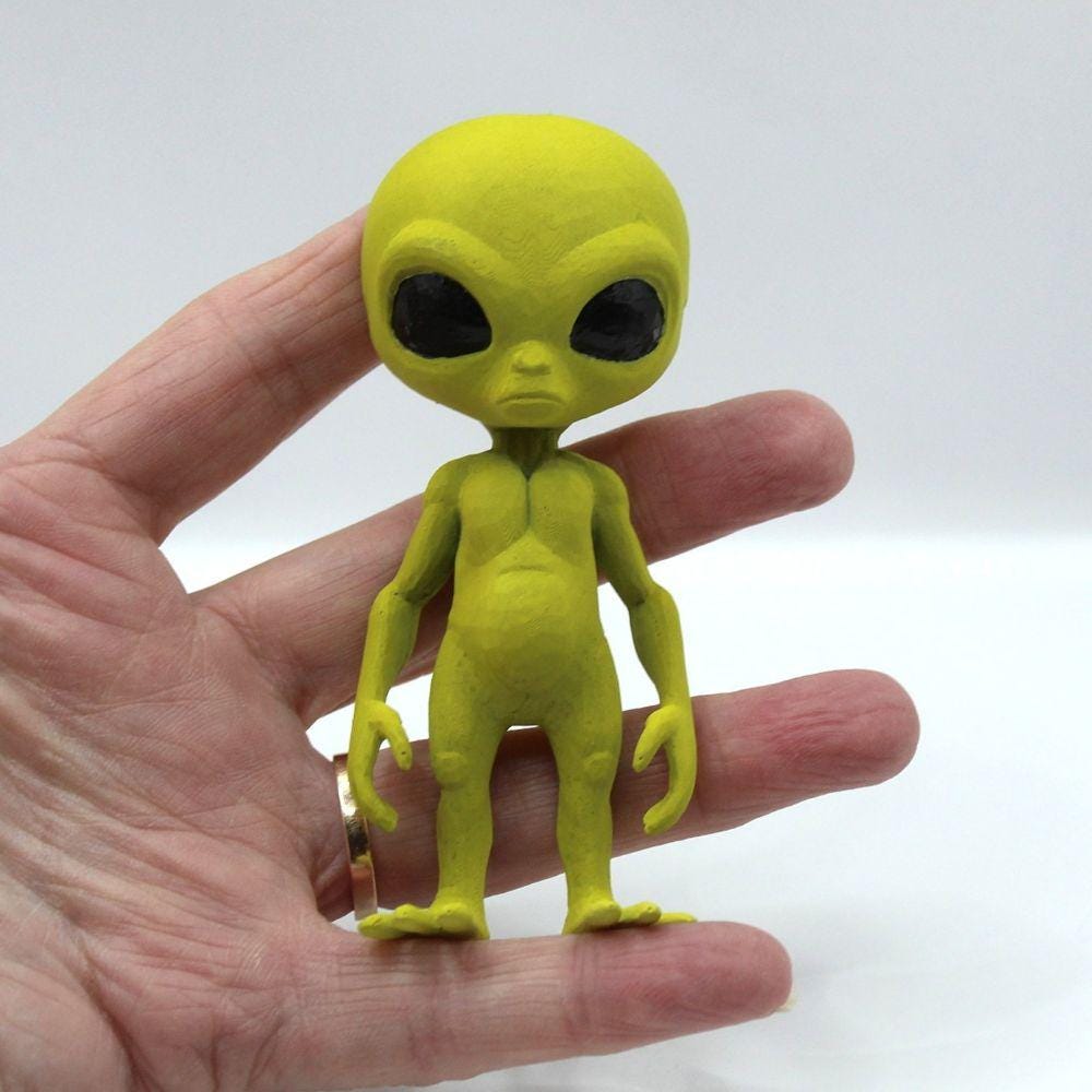Green Alien Figure or Fridge Magnet: Area 51 Roswell Sci-fi Gift - Etsy