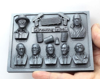 TV Characters Fridge Magnet: Walter White, Jesse Pinkman, Fring, Ehrmantraut, Salamanca
