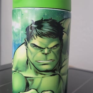 Hokista Avenger Printed Aluminium Water Bottle Hulk Print Bottle