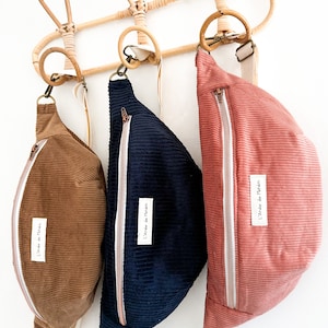 Personalized Corduroy Women's Fanny Pack - 18 Colors to Choose From - HANDMADE