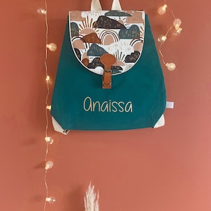 Sac à dos personnalisable crèche et maternelle pour enfant - Esterel arc en ciel