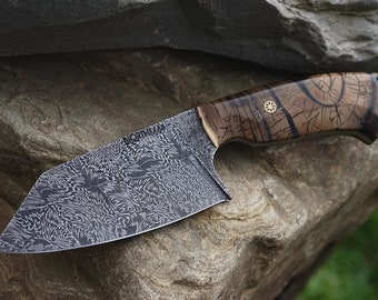 Mammoth Tusk Damascus Pocket Chef