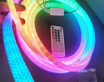 Cool 360 degree neon LED. Waterproof flexible neon tube Special Production 16mm. Covered with decorative rope.