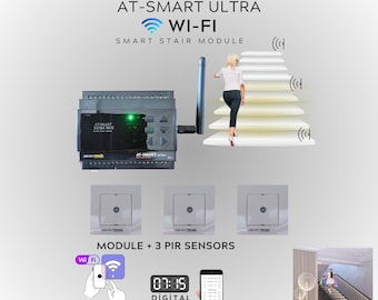 Premium Smart Stair Automation - Advanced Home Safety & Lighting Solution, wifi control, digital timer AT-Smart Ultra Wifi