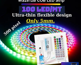 5mm Ultra thin Pixel Led, bedroom led, bluetooth control pixel led, christmas night lights, DIY