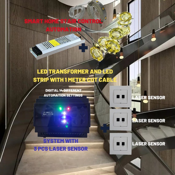 Intelligent Stair Lighting System With Scr2 Driver DIY Intelligent Stair Lighting System Full Set Smart Home - Etsy