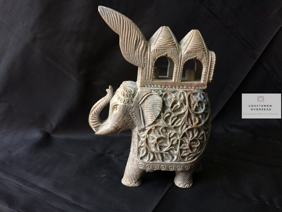 10 Maharaja Marble Elephant Figurine Marble. Elephant Statue Elephant