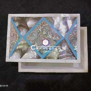 Marble Box. Marble Handmade box. SemiPrecious Marble Box