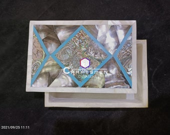 Marble Box. Marble Handmade box. SemiPrecious Marble Box