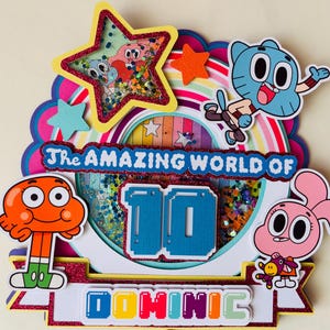 The Amazing World of Gumball Cake Topper Shaker