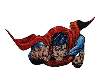 Superman Logo Iron On Patch Official DC Comics Iron On Applique Superhero Patch Superman Logo
