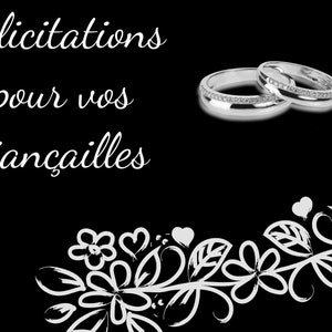 carte félicitations fiancailles carte numérique à télécharger