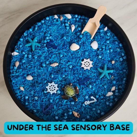 UNDER THE SEA Sensory Base | Pour & Play | Toddler Sensory Play Kit