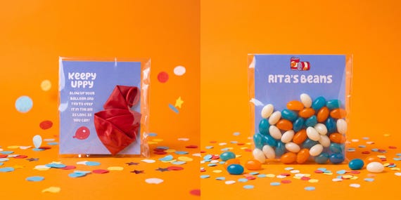 Bluey Party Favours | Keepy Uppy Balloons or Rita's Beans (Kids Birthday)