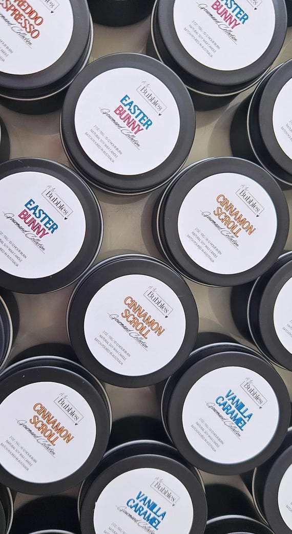 Gourmand Mini Soy Candles | Dessert Scented Candle | Bakery Inspired Home Fragrance | 55g/2oz Candle