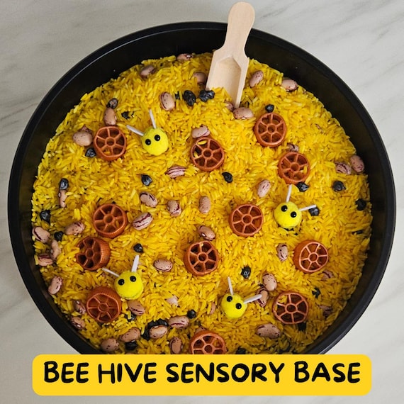 BEE HIVE Sensory Base | Pour & Play | Toddler Sensory Play Kit