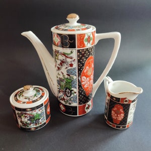 Vintage 17pcs Japanese Imari Coffee Set