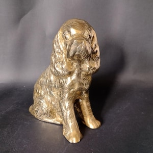 Vintage Brass Cocker Spaniel