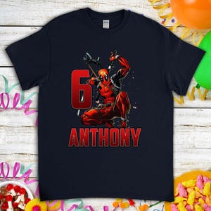T-shirt Homme Marvel Deadpool – Rouge – Taille L – Très Bon état