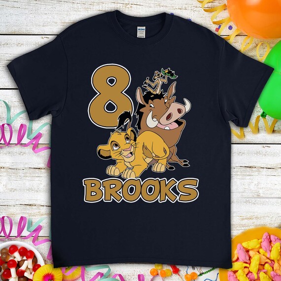 Simba Lion King Cartoon Birthday Gift Tshirt for Son Daughter - Etsy